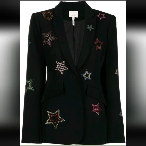 Cinq à Sept Star Embellished 'Cheyenne' Blazer Retail $699-US8-NO FLAWS - Picture 4 of 12